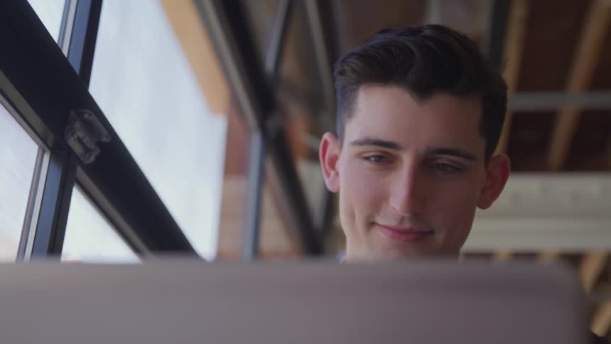 A man seeing through the car window