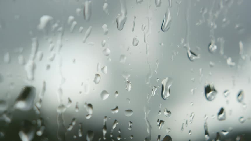 Water droplets on a window
