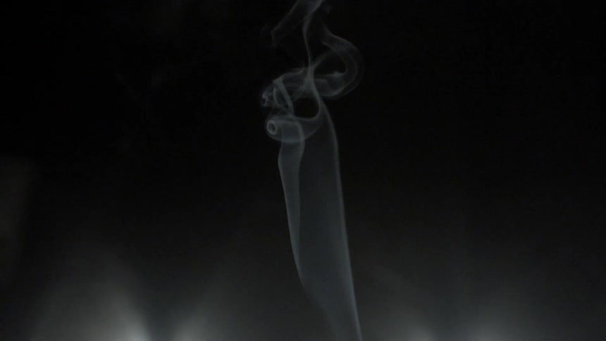 A close up of a smoke trail