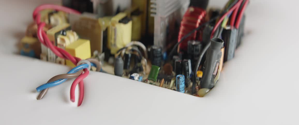 Electrical hardware sinking in to white paint