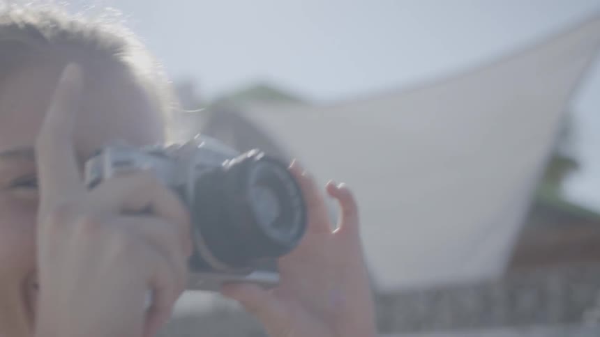 A couple taking a picture