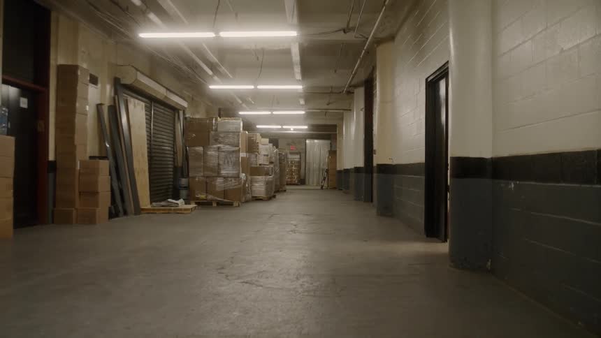 An empty warehouse