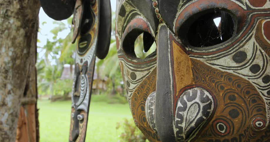 A tribal mask
