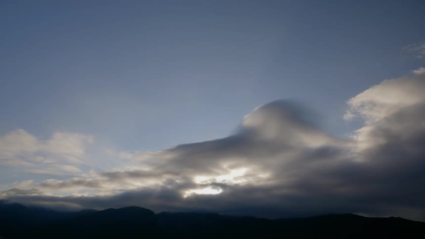 A scenery of a sky timelapse