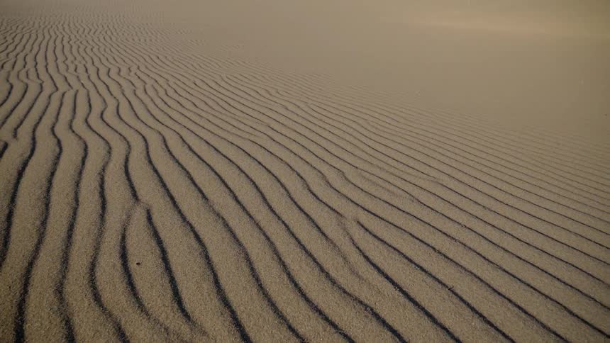 A desert terrain stretches off into the distance