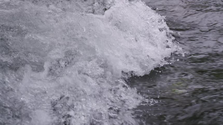 The tide meets the rip curl in open water