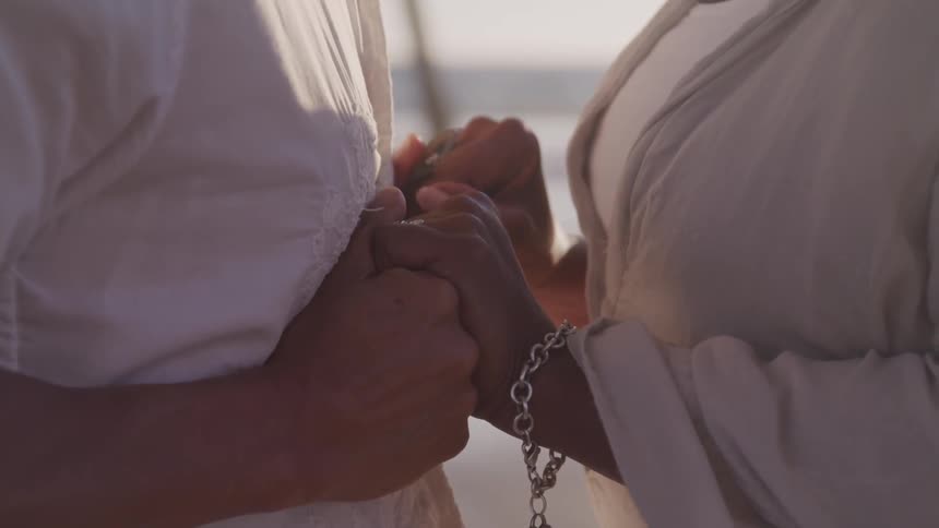 Couple holding hand