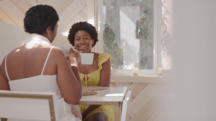 Women having tea party