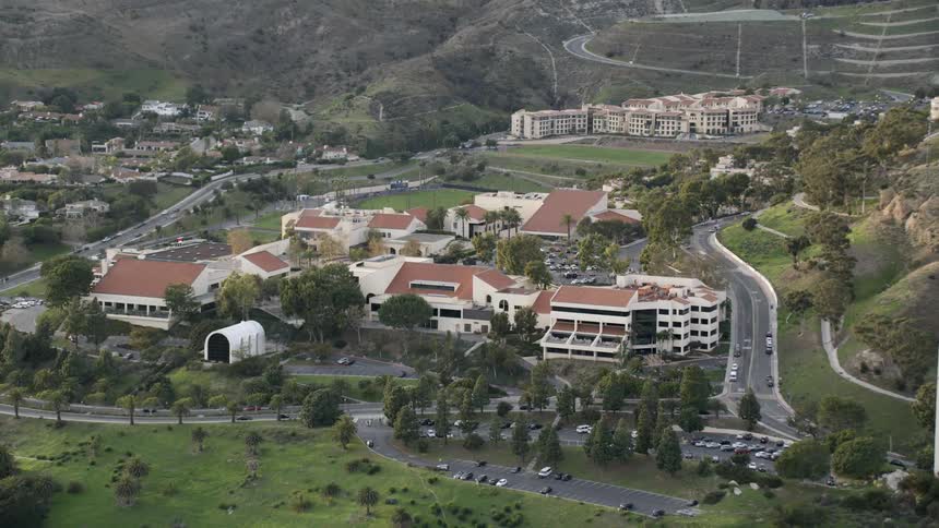 An aerial view of Pepperdine University, Malibu CA