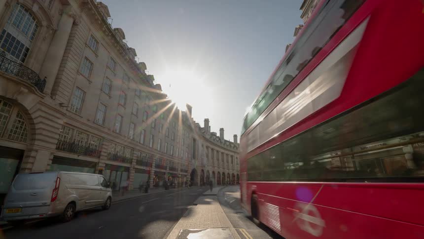 Time lapse of regents street in london