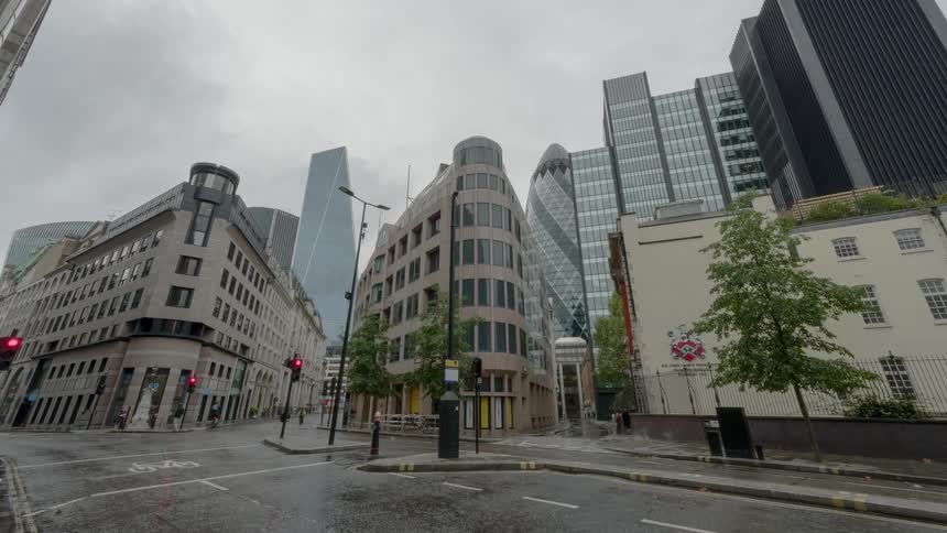 Time lapse of the city of london