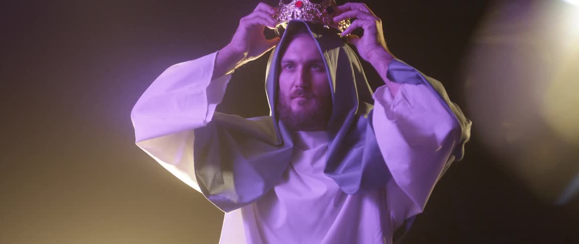 A prince wearing a crown