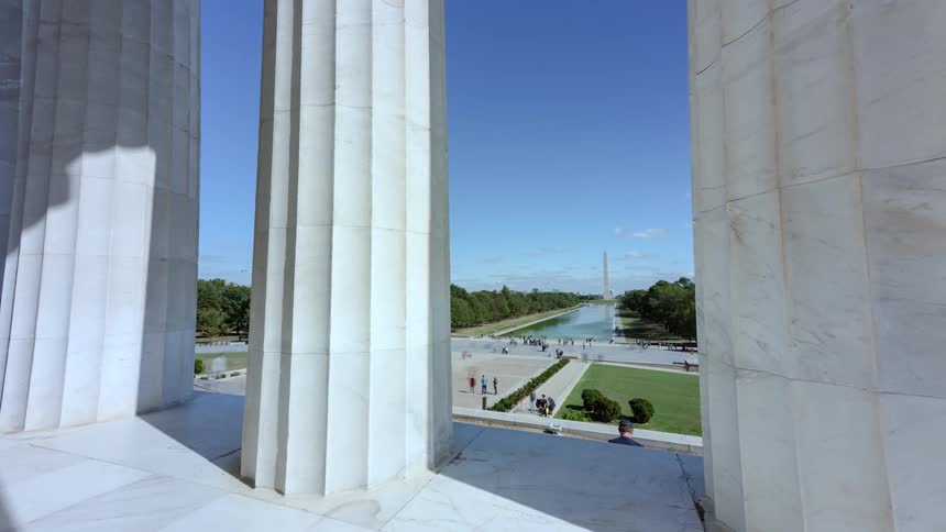 People walk around the capitol building in washington dc