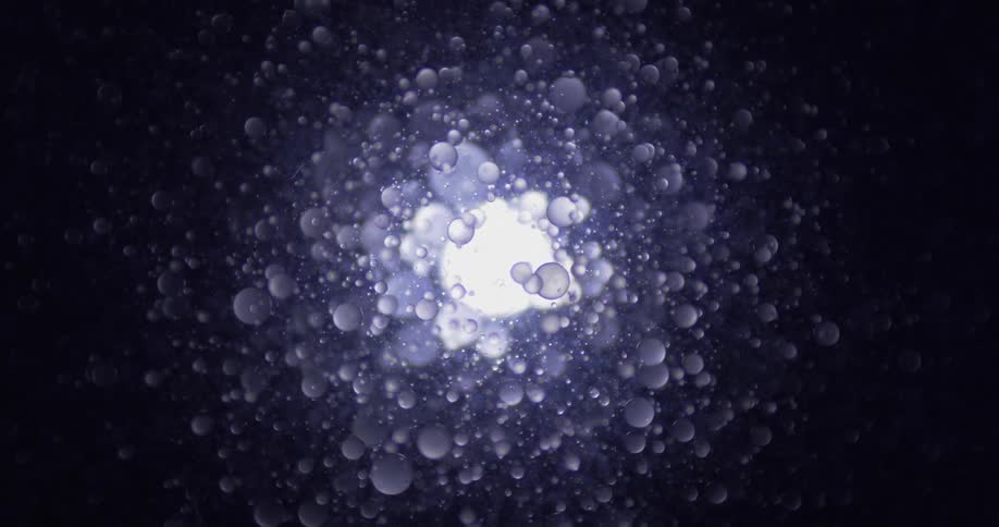 Bubbles surround each other