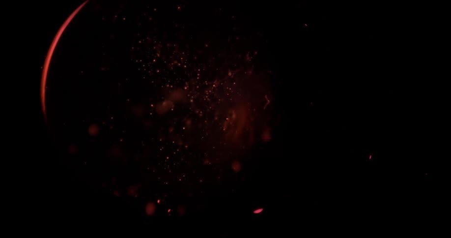 Encompassing bubble moves through light