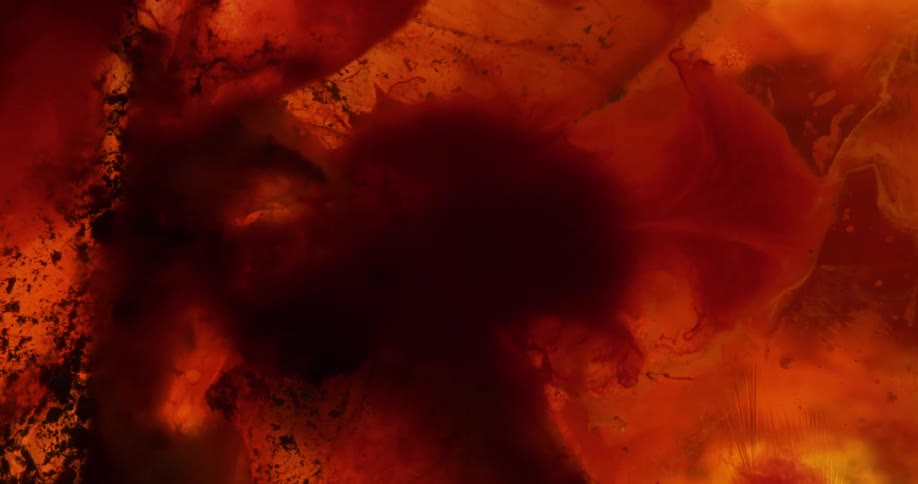 Close up view of liquid swirling together