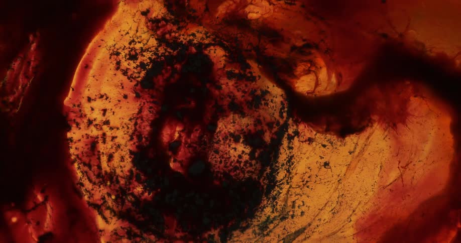 View of floating lava close up