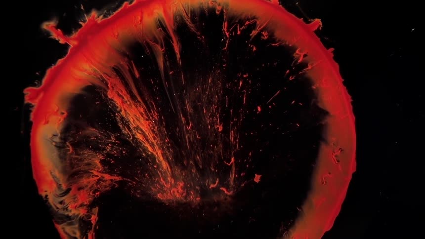 Abstract view of liquid moving