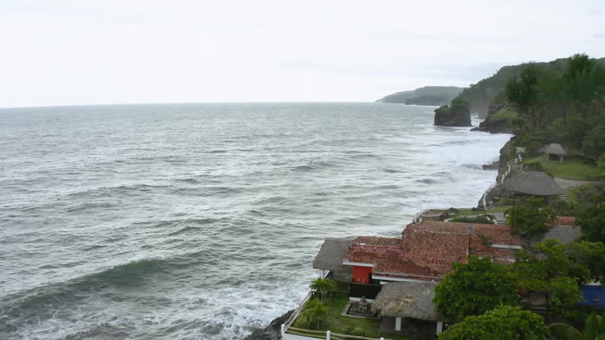 The ocean from the shoreline