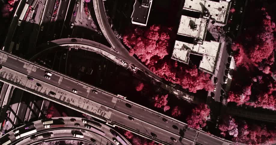 The highways filled with cars