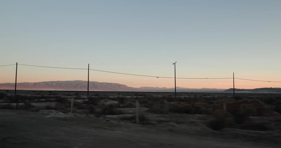 Flat land beside a road