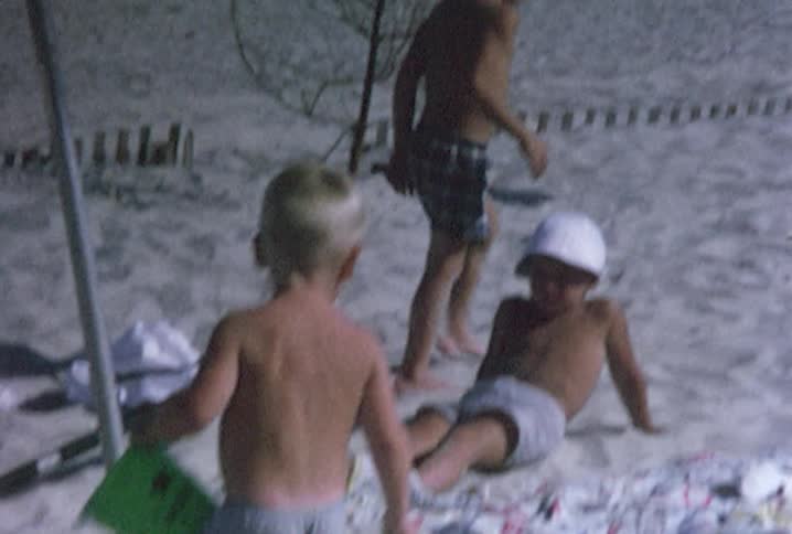 Children playing on the beach