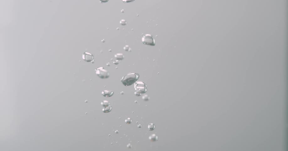 Bubbles rising in water