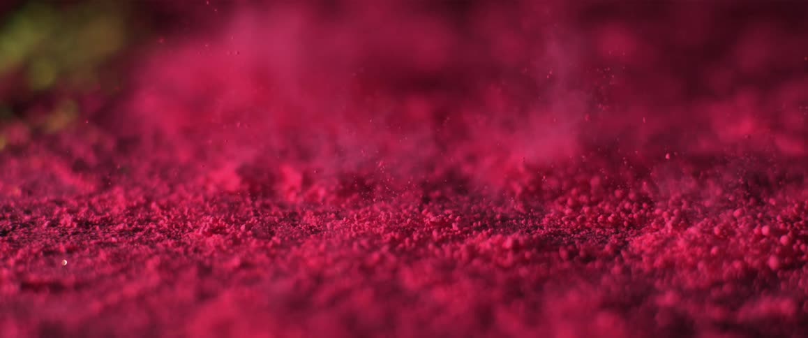 Red substance explodes in water