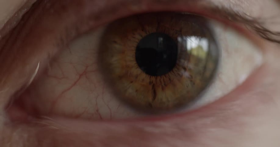 Light amber eye blinks