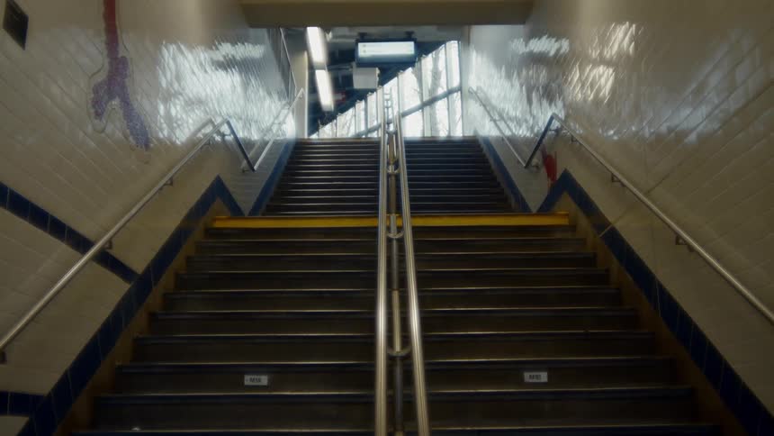 Empty stairs in a hallway
