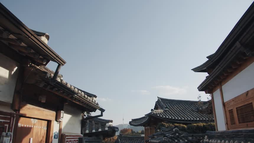 Asian buildings on a sunny day