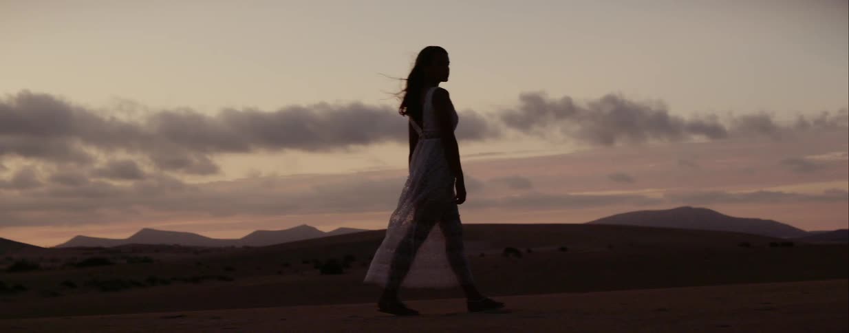 A woman is walking