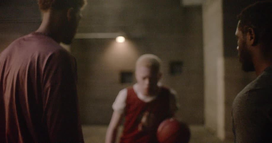 A basketball player silences a group of people