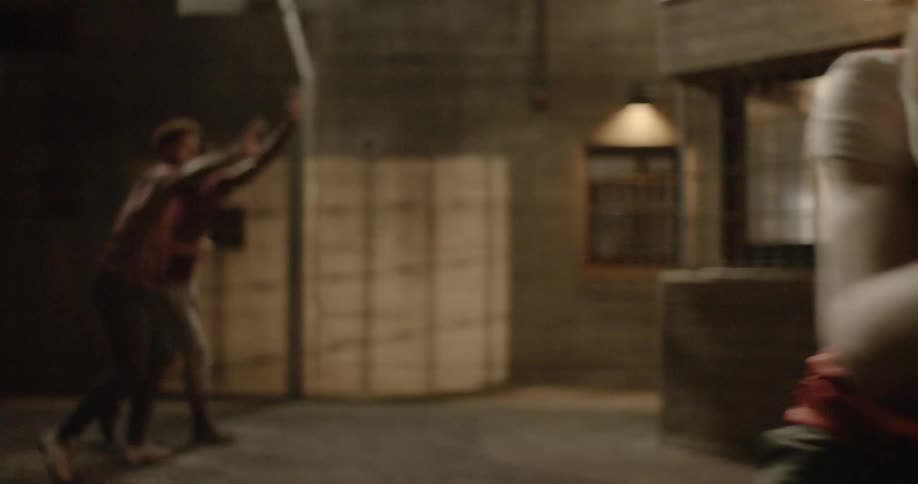 During basketball game player charge into another