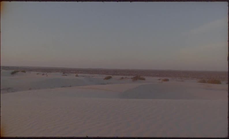 Landscape view of a sandy desert
