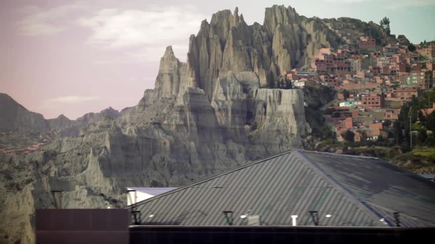 Buildings cover a mountainside