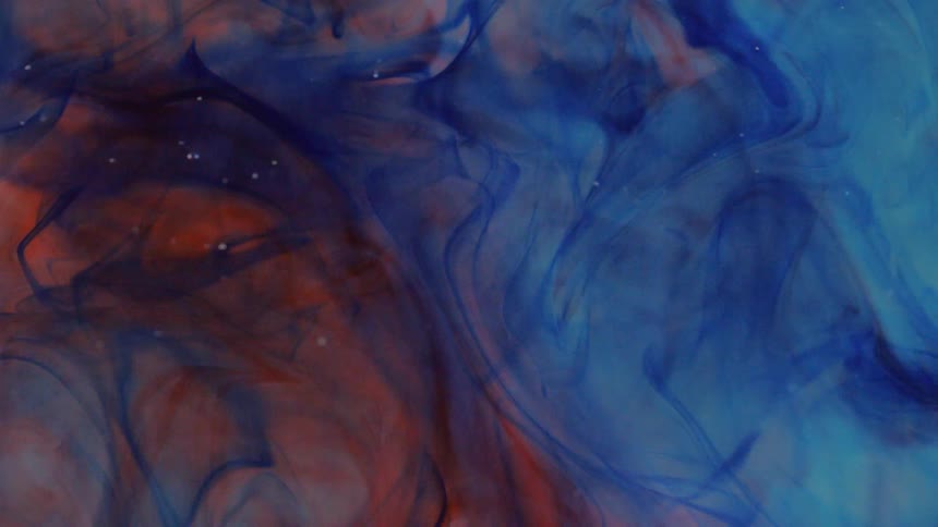 Blue and red inks