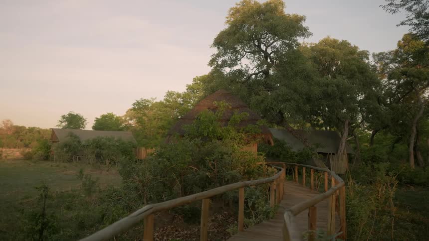 A bridge leading to a house