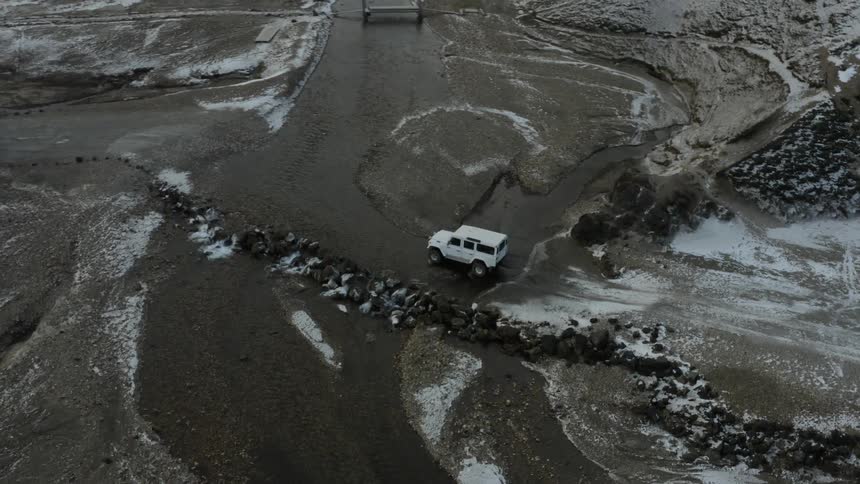 A vehicle off road