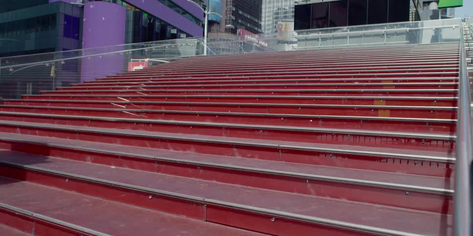 Bleachers at an outdoor stadium