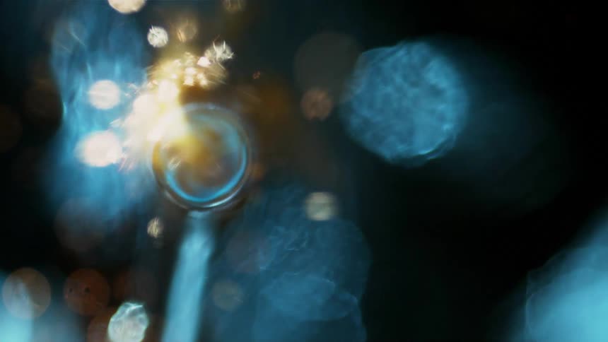 A torch is shooting fire