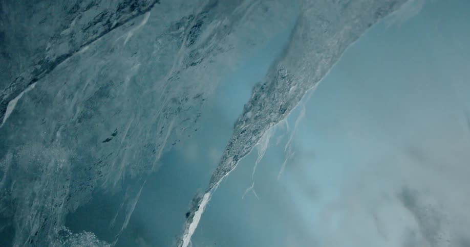 Shapes that look like ice and sky