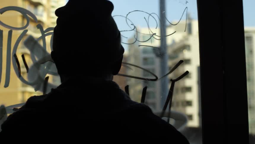 Man Sulks In City