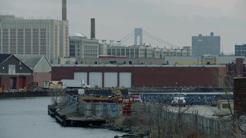 Waterfront warehouse district area