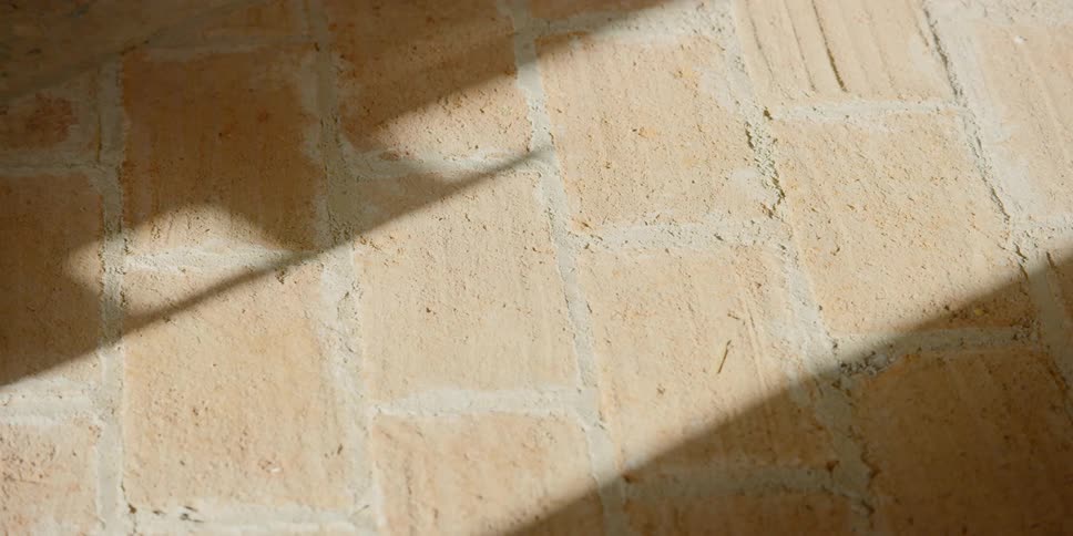 Light illuminates bricks
