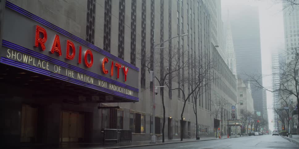 An empty city street