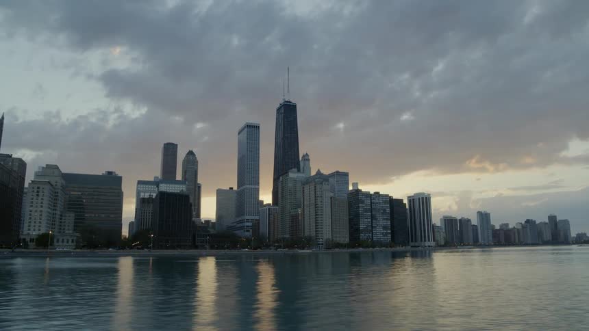 Clouds hang over Chicago