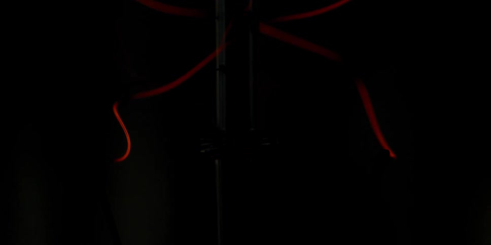 Light filaments illuminate and then darken