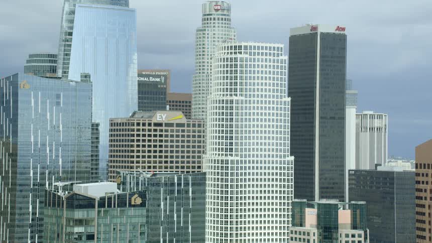 Skyscrapers in a downtown area