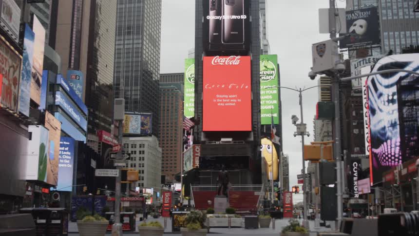 Multiple city digital billboards flash advertisements